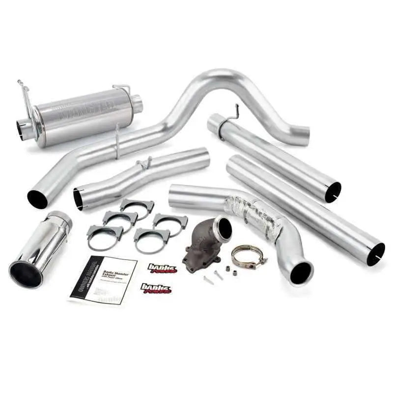 Banks Power 99-03 Ford 7.3L Monster Exh w/ Power Elbow - SS Single Exh w/ Chrome Tip 48659