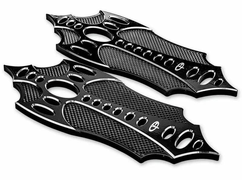 BAX-420-ALL-BLK Prec. Billet Floorboards Passenger Bad Axe Black wps-810-0108