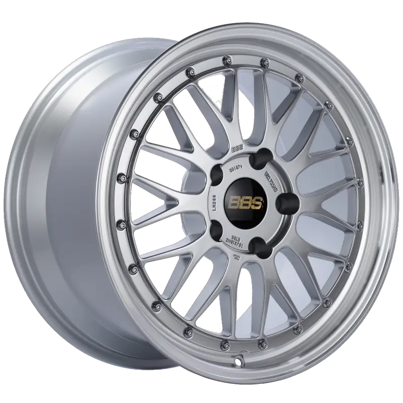 BBS LM 18x10 5x130 ET65 CB71.6 Diamond Silver Center Diamond Cut Lip Wheel bbslm266dspk