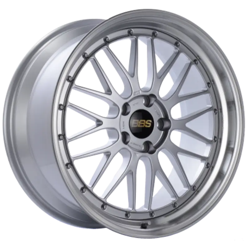 BBS LM 19x11 5x120 ET37 Diamond Silver Center / Diamond Cut Lip Wheel PFS/Clip Required bbslm435dspk