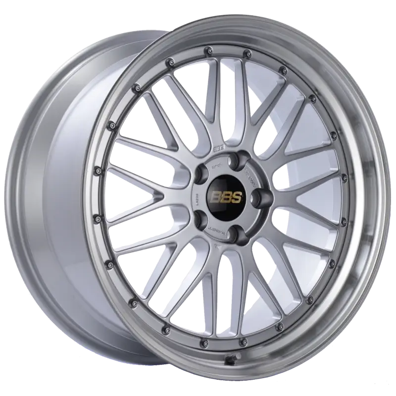 BBS LM 20x9.5 5x120 ET37 Diamond Silver Center Diamond Cut Lip Wheel -82mm PFS/Clip Required bbslm230dspk