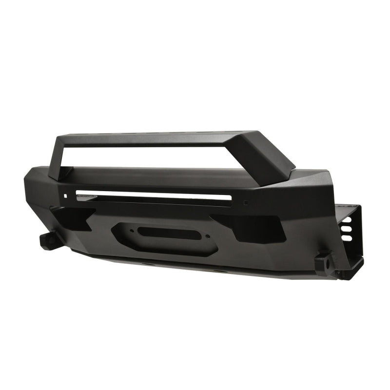 Westin Pro-Series Winch Mount Front Bumper With Angular Bull Bar Textured Black Model 58-411155ABK