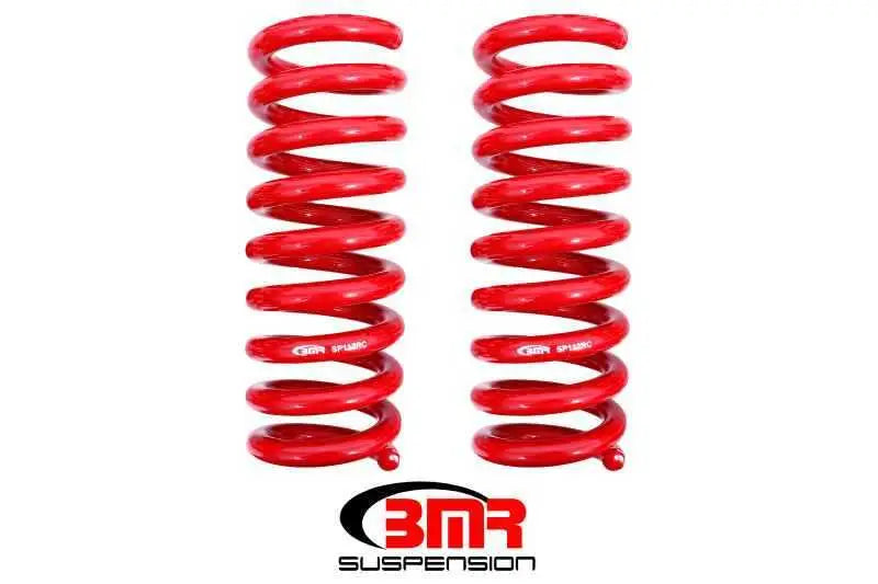 BMR 08-18 Dodge Challenger Rear Lowering Springs 1.25in Drop Performance Version - Red sp112r