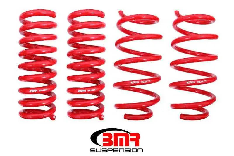 BMR 08-19 Dodge Challenger Lowering Springs 1.25in Drop - Set of 4 - Red sp110r