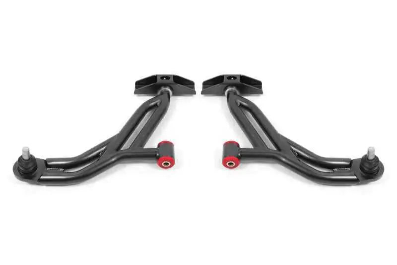 BMR Suspension 05-14 Ford Mustang Lower A-Arms - Black Hammertone - Non-Adjustable AA750H