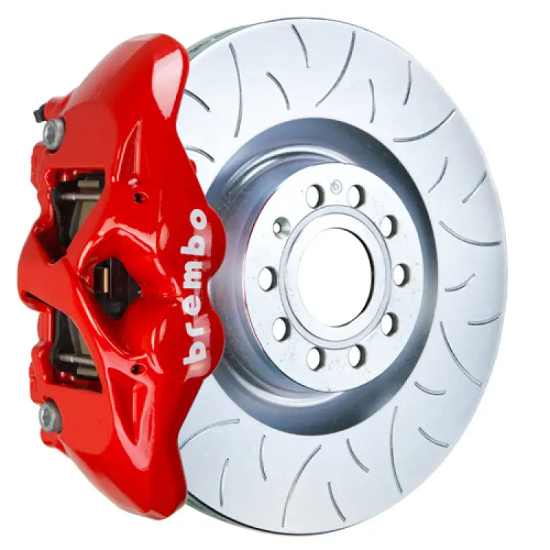 Brembo 16-23 Audi TT Front GT BBK 4 Piston Cast 345x30 1pc Rotor Slotted Type3-Red brb1s5-8003a2
