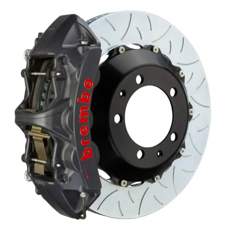 Brembo 99-05 Honda S2000 Front GTS BBK 6 Piston Cast 355x32 2pc Rotor Slotted Type-3-Black HA brb1m3-8054as