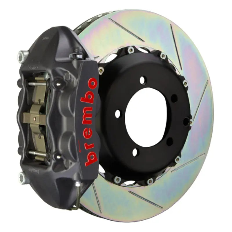Brembo 99-05 Honda S2000 Rear GTS BBK 4 Piston Cast 328x28 2pc Rotor Slotted Type-1-Black HA brb2P2.6009AS