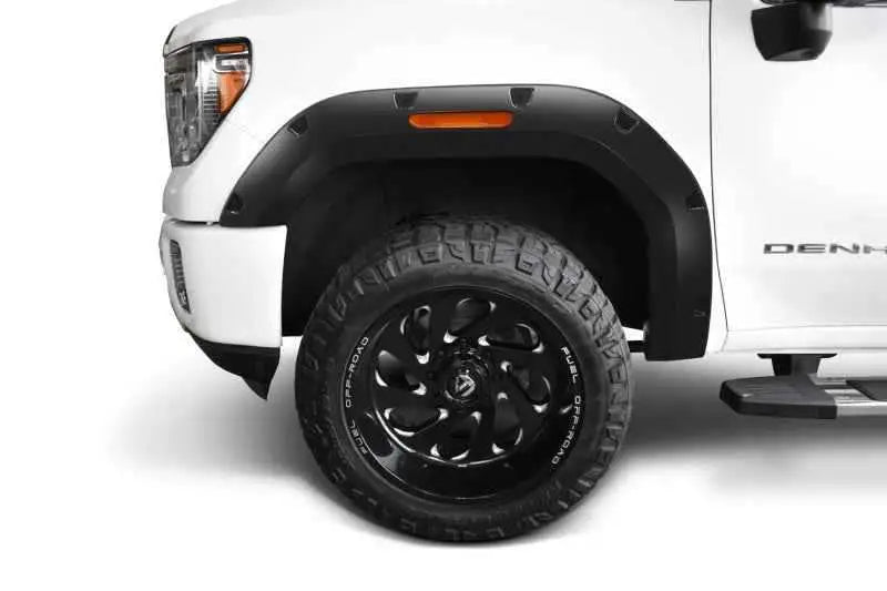 Bushwacker 20-21 GMC Sierra 2500/2500HD/3500HD Pocket Style 4pc Flare Package - Black 40987-02