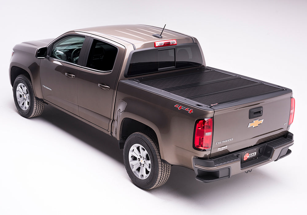 BAK BAKFlip G2 Hard Folding Truck Bed Cover - Rails Mounted Low Enough To Use Standard C Clamps - 2004-2012 Chevy Colorado/GMC Canyon 5' Bed Model 226106