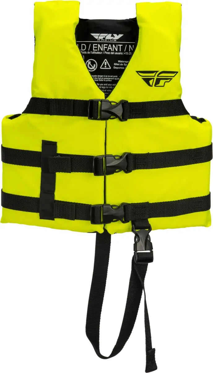 Child Nylon Vest Neon Yellow wps-221-28602