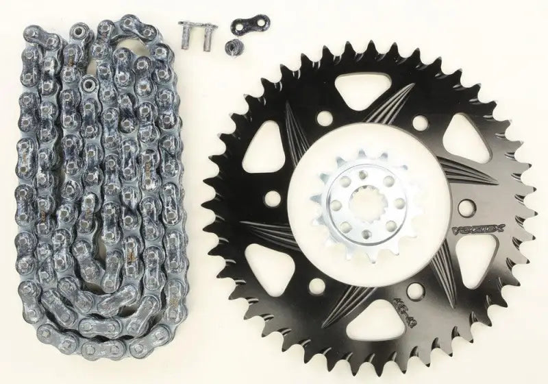 CK4257 Vortex Sprocket/Chain Kit Stl/Alu 14/43T Blk Sx3 520-106L Blk wps-3-ck4257