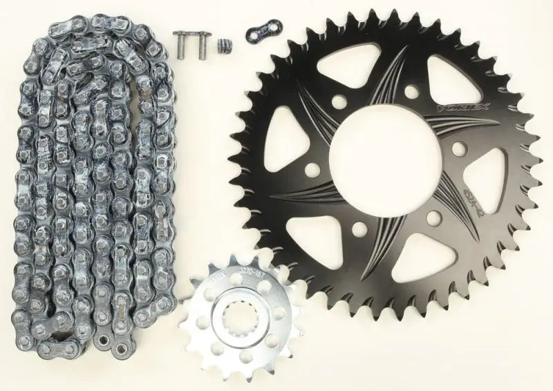 CK6298 Vortex Sprocket/Chain Kit Stl/Alu 16/42T Blk Rx3 520-108L Blk wps-3-ck6298