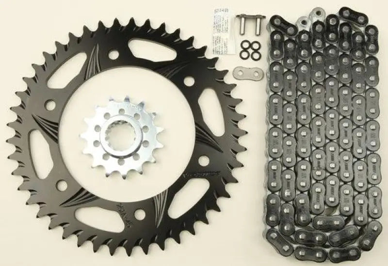CK6311 Vortex Sprocket/Chain Kit Stl/Alu 15/47T Blk Rx3 520-114L Blk wps-3-ck6311