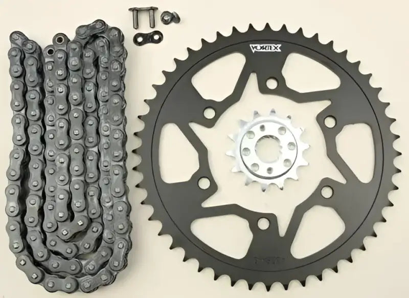 CK6353 Vortex Sprocket/Chain Kit Stl/Stl 14/45T Sil Sx3 520-110L Blk wps-3-ck6353