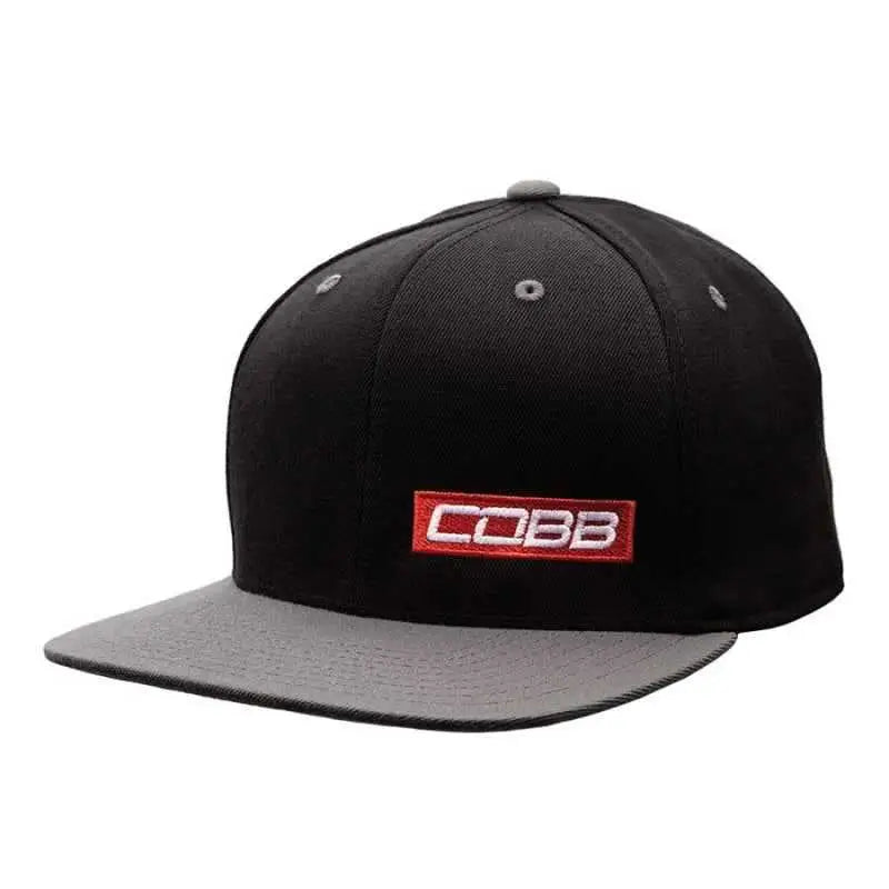 Cobb Black/Gray Snapback Cap co-cap-red-bar