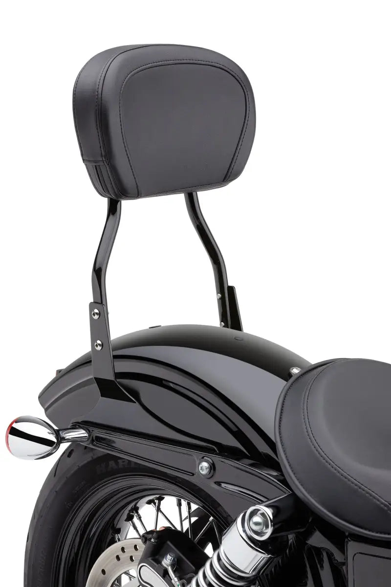 Compact Black Sissy Bar for 2007-2017 FLSTF and 2006-2010 FXST/S/B 82-96592