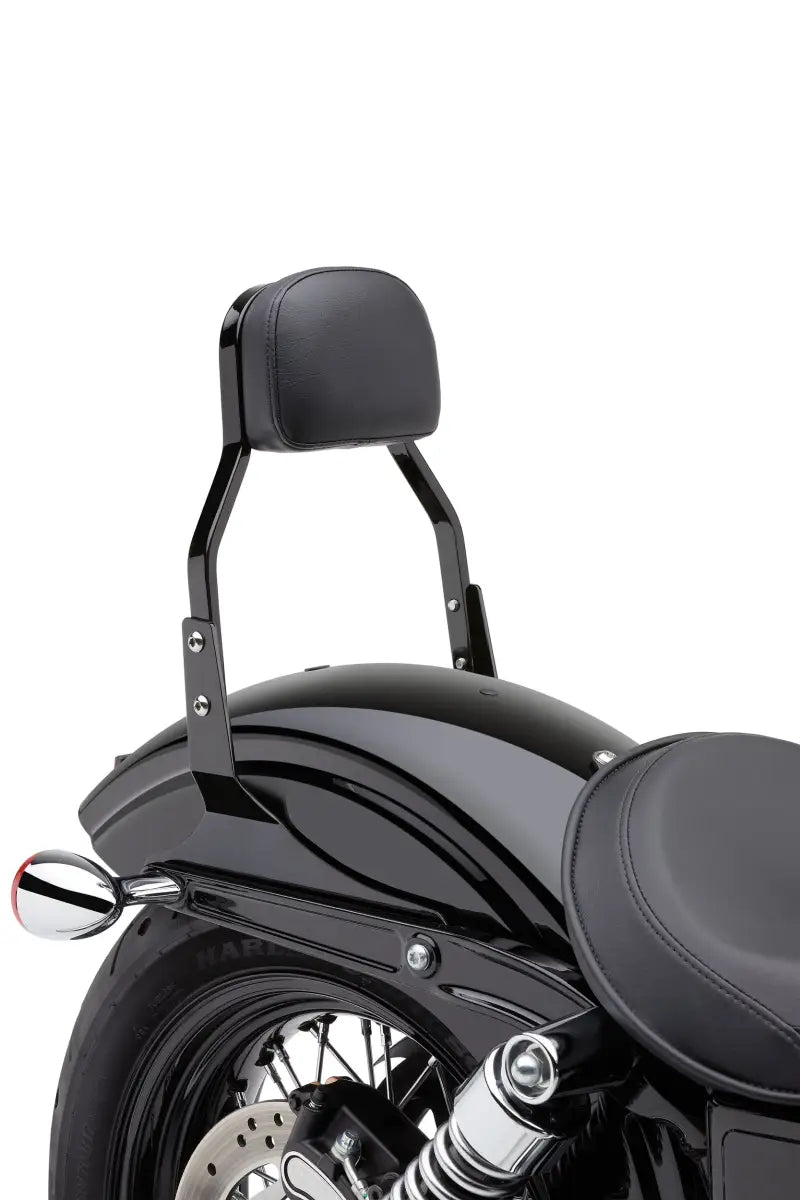 Compact Black Sissy Bar for FLH/FLT Models 2007-2017 82-96585