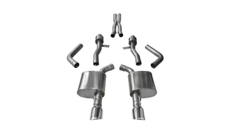 Corsa 15-16 Dodge Charger SRT / Scat Pack / R/T 6.4L Polished Sport Cat-Back Exhaust 14995