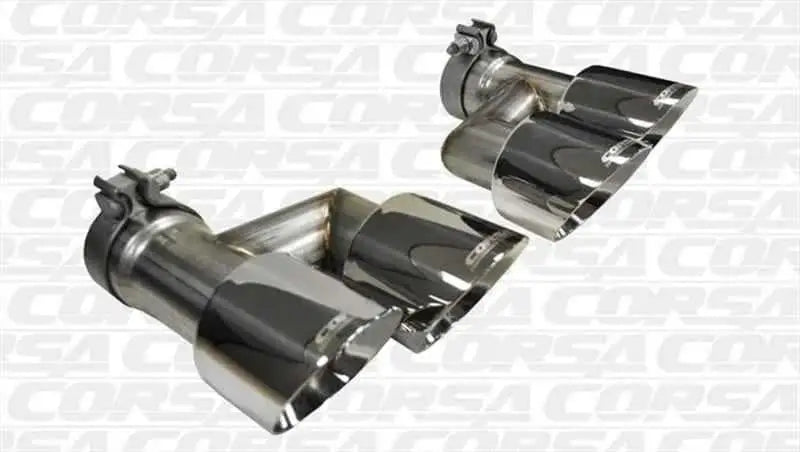 Corsa 15-16 Ford Mustang GT 5.0 Polish Quad Tips Kit 14333