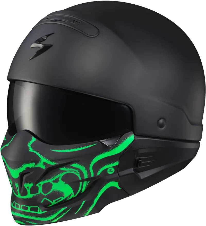 Covert Face Mask Samurai Glow In The Dark Green wps-75-01096