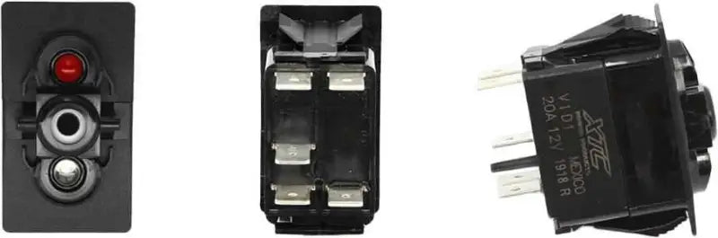 Dash Switch Body Single Acc Red/Blue wps-630-1004