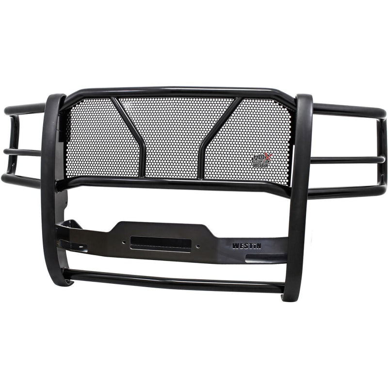 Westin HDX 1-Piece Winch Mount Grille Guard Black Steel Model 57-93875