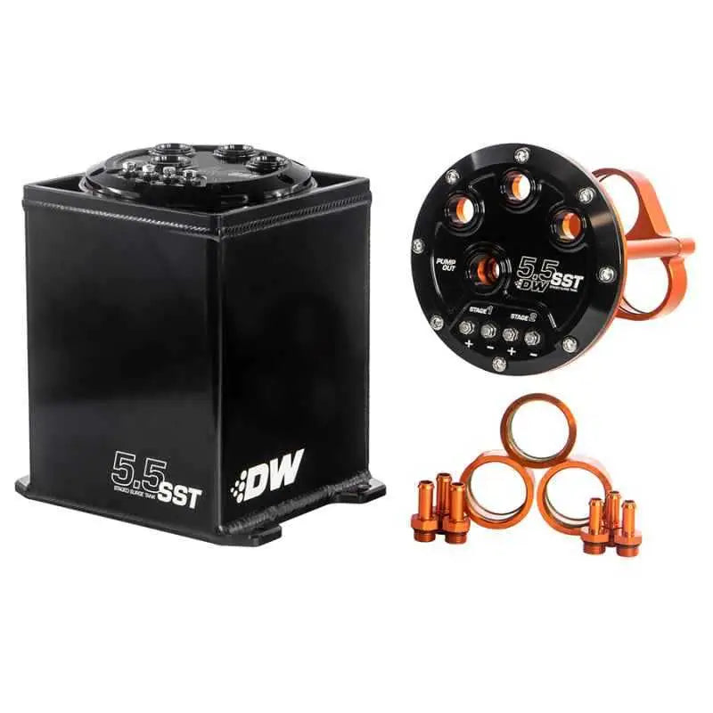 DeatschWerks 5.5L Modular Surge Tank (1-3 DW200/300/400 Fuel Pumps) (Pumps Not Included) 6-000-55st
