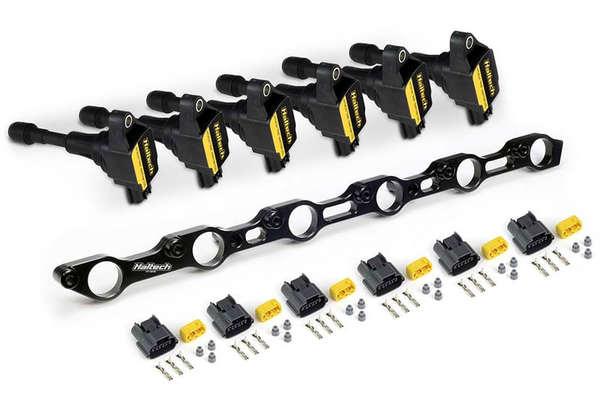 Haltech R35 Coil Bracket Kit for Toyota JZ Includes Bracket Coils and connectors - HT-120200