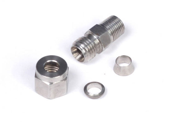 Haltech 1/4" Stainless Compression Fitting Kit Thread: 1/8 NPT - HT-010813