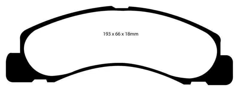 EBC 00-02 Ford Excursion 5.4 2WD Yellowstuff Front Brake Pads dp41308r