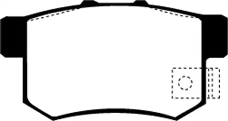 EBC 01-03 Acura CL 3.2 Redstuff Rear Brake Pads dp3781-2c