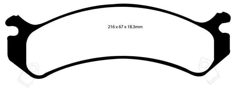 EBC 01-05 Cadillac Deville 4.6 HD Yellowstuff Front Brake Pads dp41305r