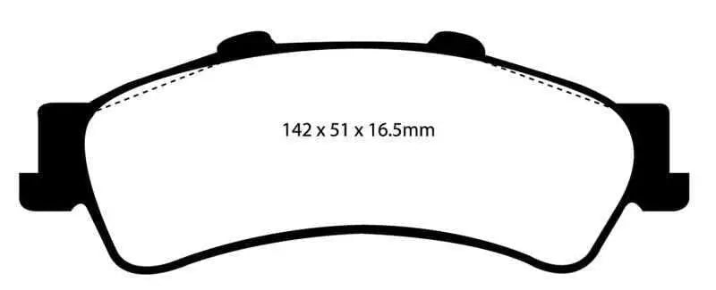 EBC 01-05 Cadillac Deville 4.6 HD Yellowstuff Rear Brake Pads dp41630r
