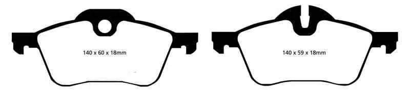 EBC 02-03 Mini Hardtop 1.6 Yellowstuff Front Brake Pads dp41388r