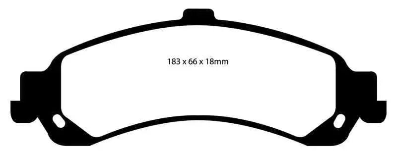 EBC 02 Cadillac Escalade 5.3 (PBR rear caliper) Greenstuff Rear Brake Pads dp61635