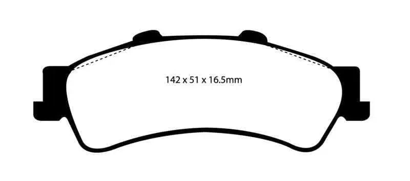 EBC 03-05 Chevrolet Astro Van 2WD Greenstuff Rear Brake Pads dp61630