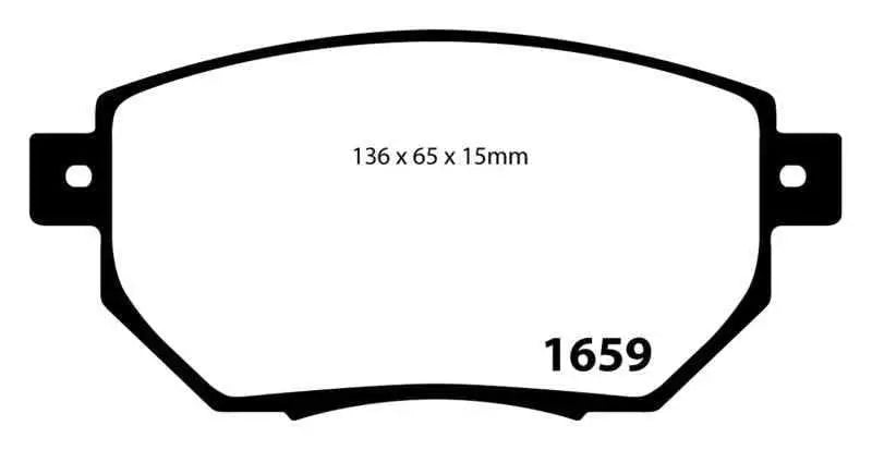 EBC 03-05 Infiniti FX35 3.5 Yellowstuff Front Brake Pads dp41659r
