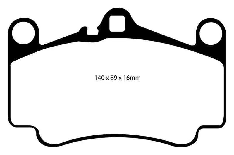 EBC 03-05 Porsche 911 (996) (Cast Iron Rotor only) 3.6 Carrera 4S Redstuff Front Brake Pads dp31515c