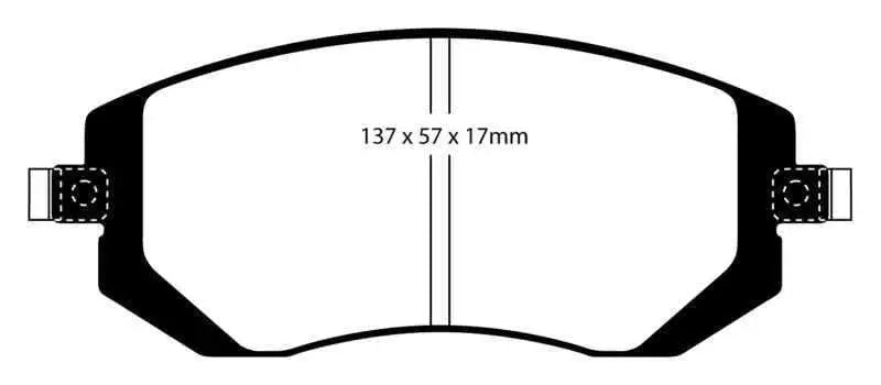 EBC 03-05 Subaru Impreza 2.0 Turbo WRX Bluestuff Front Brake Pads dp51661ndx