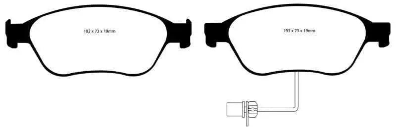 EBC 03-10 Audi A8 Quattro 4.2 Redstuff Front Brake Pads dp31535c