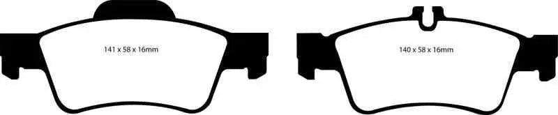 EBC 04-06 Mercedes-Benz CL500 5.0 Redstuff Rear Brake Pads dp31491c