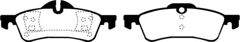 EBC 04-06 Mini Hardtop 1.6 Greenstuff Rear Brake Pads dp21701