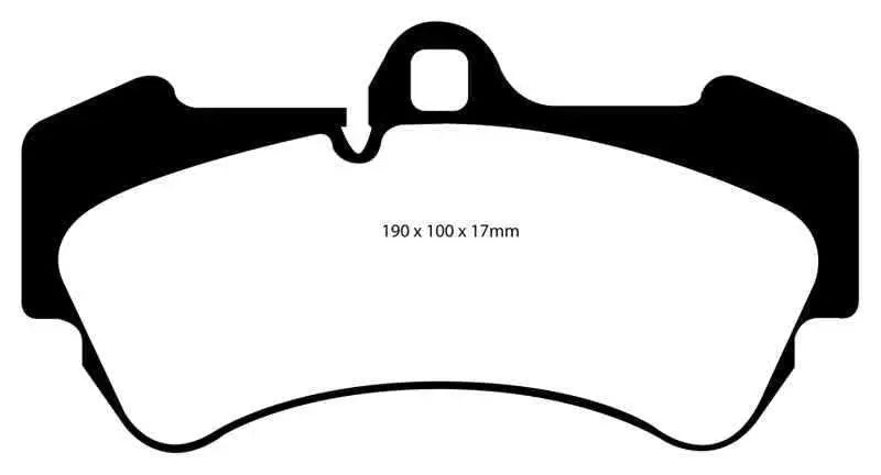 EBC 04-07 Porsche Cayenne 3.2 Yellowstuff Front Brake Pads dp41521r