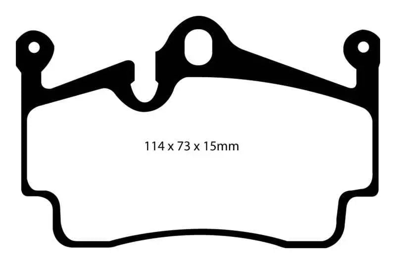 EBC 04-08 Porsche Boxster (Cast Iron Rotors only) 2.7 Redstuff Rear Brake Pads dp31920c