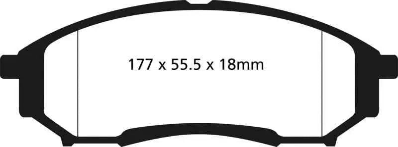 EBC 05-07 Ford F250 (inc Super Duty) 5.4 (2WD) Extra Duty Rear Brake Pads ed91778