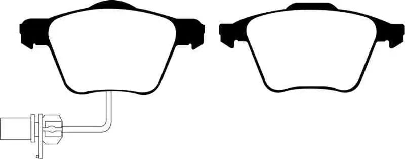 EBC 05-08 Audi A4 2.0 Turbo Greenstuff Front Brake Pads dp21495