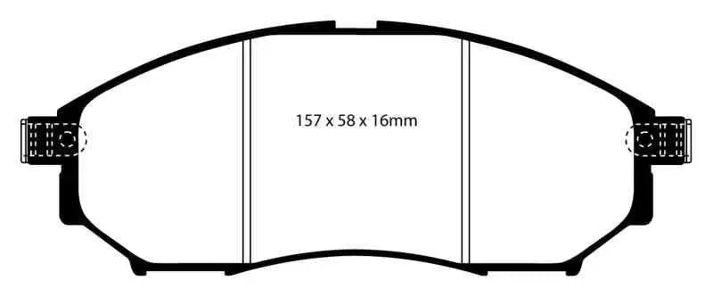 EBC 05-08 Infiniti G35 3.5 2WD Bluestuff Front Brake Pads dp51671ndx