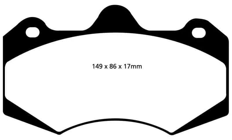 EBC 05-08 Morgan Aero 8 4.4 Redstuff Front Brake Pads dp3042c