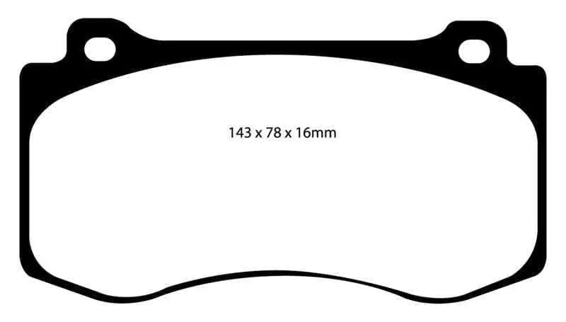 EBC 05-10 Chrysler 300C 6.1 SRT8 Yellowstuff Front Brake Pads dp41764r